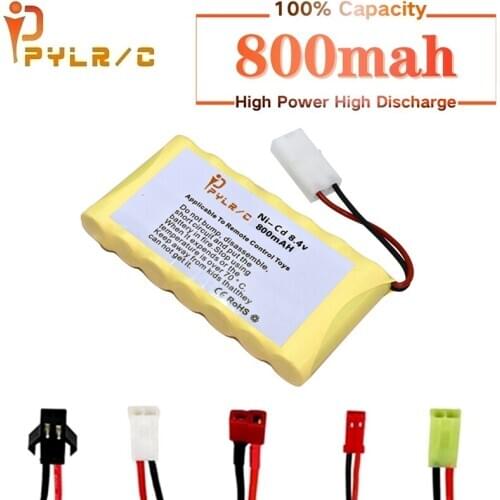 8.4v Rechargeable Battery For Rc toys Cars Tanks Robots Gun Boat With Tamiya Plug NiCD Battery AA 8.4v 800mAh Battery Pack 1Pcs