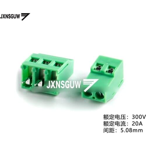 10PCS KF129-5.08-2P/3P straight Insert 300V/20A 5.08mm spacing Screw type PCB terminal