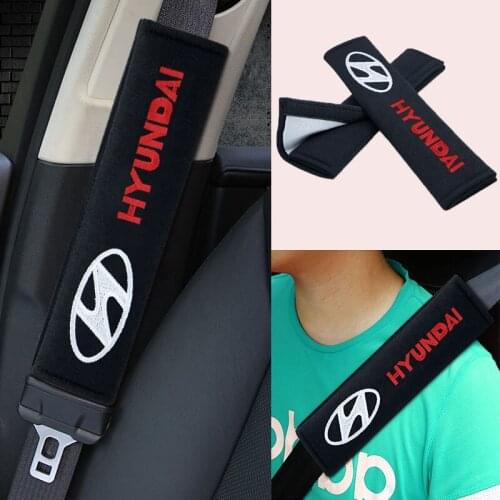 2pcs Car Cotton Seat Belt Cover Protector Accessories For Hyundais H-1 I40 I30 I20 I10 IX35 IX25 Tucson Getz Terracan Accent