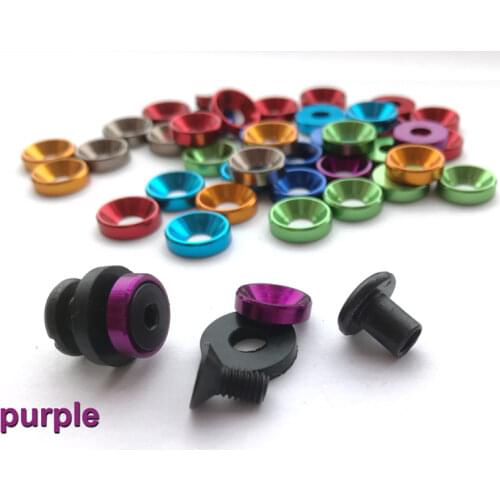 5pcs/lot 7.5mm purple Color Kydex Holster SUS304 screw knife scabbard chicago screw for 5mm holeTek lok buckle tools DIY (EAM)