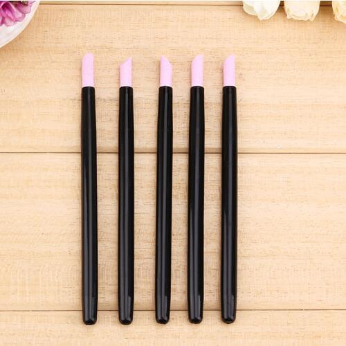5PCS Sets Professional Cuticle Remover Trimmer Buffer Pedicure Manicure Nail Art Tools Women Makeup Tools Unique Stone Nail File