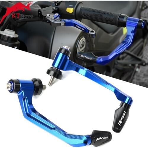 For KYMCO AK550 AK 550 2017-2020 Motorcycle CNC Aluminum Handlebar Handle grips Bar Ends + Brake Clutch Levers Guard Protector