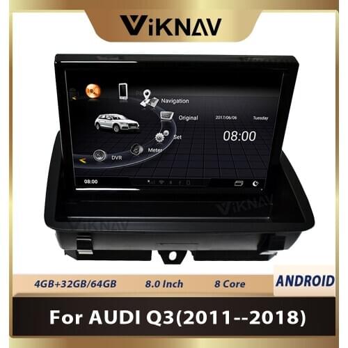 Android 9.0 Car Multimedia player GPS Navigation For-AUDI Q3 2011-2018 Car Carplay WITH BIG SCREEN MP3 MP4