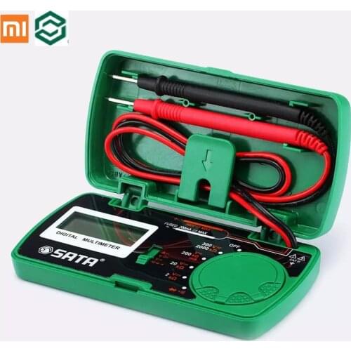 Xiaomi Sata Multimeter Full Range Overload Protection AC and DC Voltage Mini Pocket Easy Measurement Continuity Amperimetros
