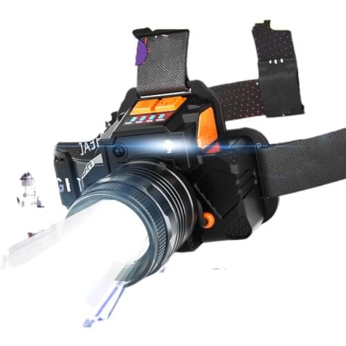 Rick Rouse shop carefully selected super bright LED headlamp head-mounted sensor lights Black & Fishing artifact