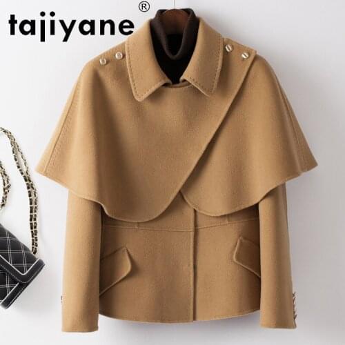 Coats Winter Woman and Jackets Womens Real Fur Coat Female 100% Wool Jacket High Quality Elegant Abrigo Mujer TN1543