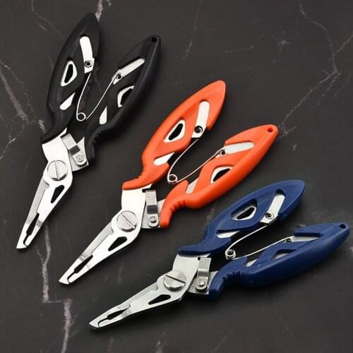 Fishing line cutting pliers stainless steel multi-function fishing line scissors portable road sub pliers fishing tackle