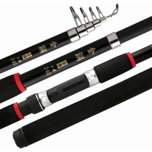 Portable Rotary Fishing Rod 3.6M 3.0M 2.7M 2.4M 2.1M Fishing Olta FRP Fiber M Power Telescopic Travel Sea Boat Rock Fishing Pole