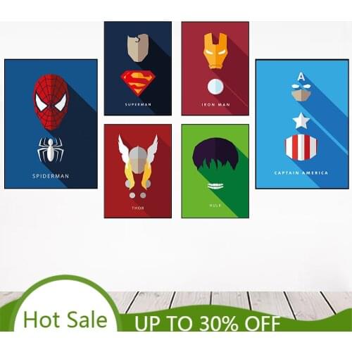 Avengers Comics Poster Marvel Superhero Symbolize Canvas Painting Captain America Pictures Wall Art Living Room Home Decoration