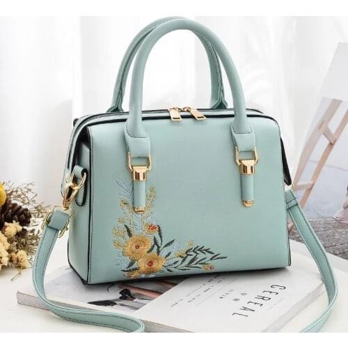 2021 Luxury Handbags Embroidered Women Bags PU Leather Crossbody Bags For Women Tote Retro Ladies Shoulder Bag Female Handbag
