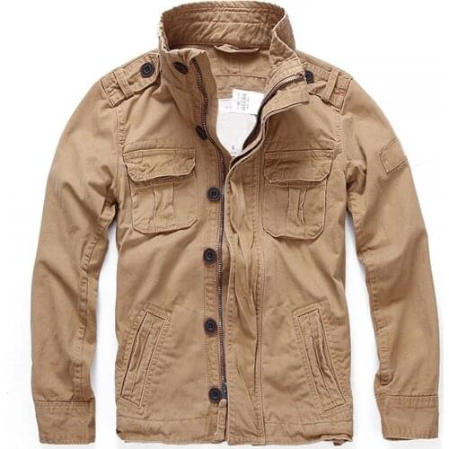 Outdoor Green Military Camouflage Coat MaleCasual Wear Mens Oversized Camo Jacket Sportswear Thick Denim Jacket Men Overall Coat