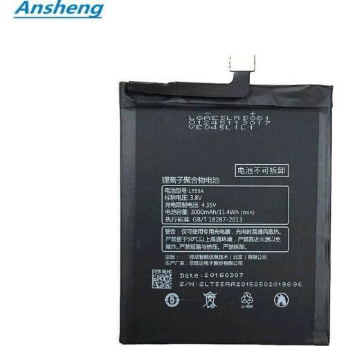Ansheng High Quality 3000Mah LT55A battery for LeEco Letv Le 1 pro X800 Le one pro X800 Smartphone