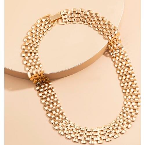 Punk Choker necklace gothic Women Party Accessories Silver Color Net Shape Chains Steampunk Chokers Jewelry Collier Femme Collar