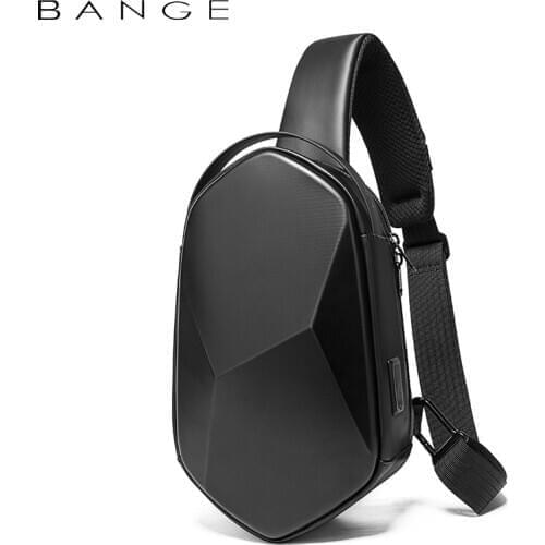 2020 Shell Design 3.0 USB Charging Crossbody Bag Shoulder Bags Male Waterproof Short Trip Chest Bag Pack for Men Sling Bag