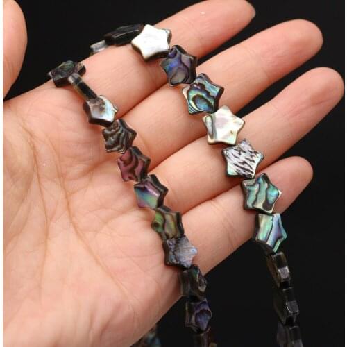 1 Piece of Natural Abalone Shell Five-pointed Star Beads Jewelry Making Necklace Bracelet Earrings Jewelry Wholesale