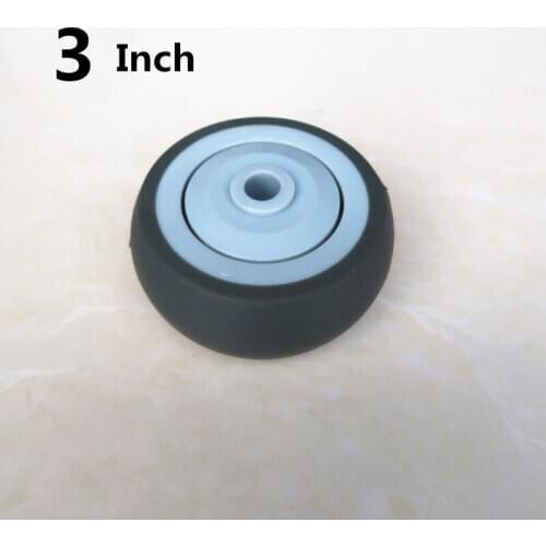 3 Inch Caster Medium Single Wheel Tpr Axle Silent Wear Resistant Trolley Flat Car