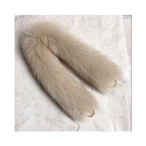 55cm Replacement Bag Strap Genuine Real Fox Fur Handbag Shoulder Straps Handle For Women Purse Belts Winter Accessories R25