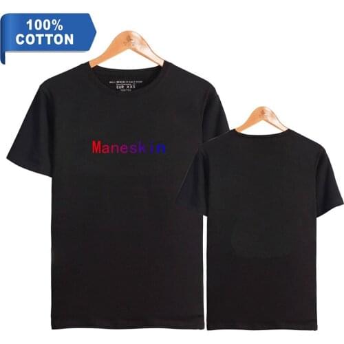 Band Maneskin Clothing Summer Street Fashion Men/Women 100% Cotton T-shirt Maneskin Zitti e Buoni T shirts Kids Cotton Tops