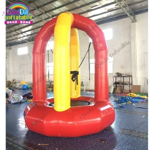 Air sealed sport game type inflatable bungee trampoline jumping bouncers run