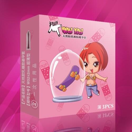 Hot Sale WANFAN Ultra-Thin Three-Pack Safety Condom, Long-Lasting Lubrication, Quality Assurance, Essential For Adult Products