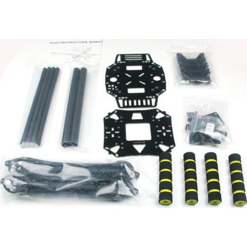 JMT S520 S600 Super Hard Arm 4-Axis Rack Quadcopter Frame Kit with Landing Gear Skid F450 Frame Upgraded for FPV Drone F19456