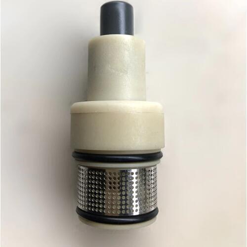 Thermostat shower faucet function button