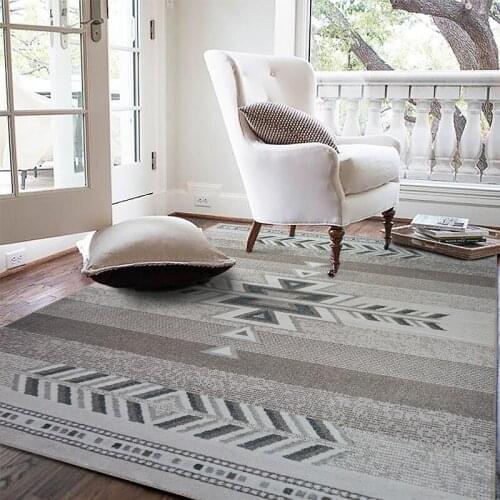 Nordic gray series carpet suitable for family living room modern bedroom black and white carpet sofa coffee table area carpet ch