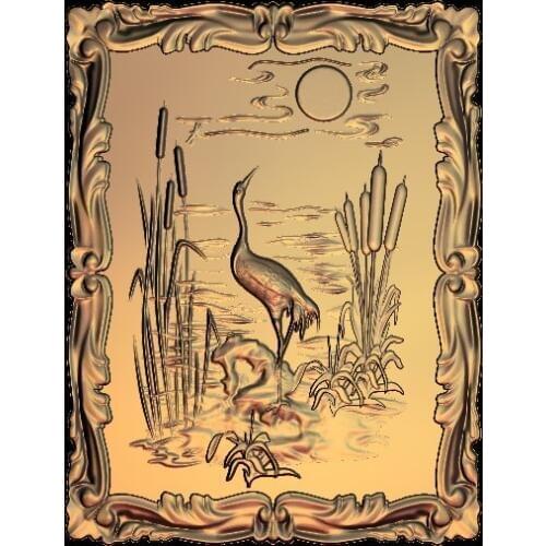 Crane 3D STL Model for CNC Router Engraver Carving Machine Relief Artcam aspire M31