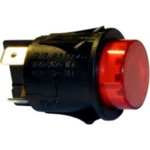 Pavoni Macchina per il caffe circolare 25mm a scatto ON OFF Rete Switch Rosso