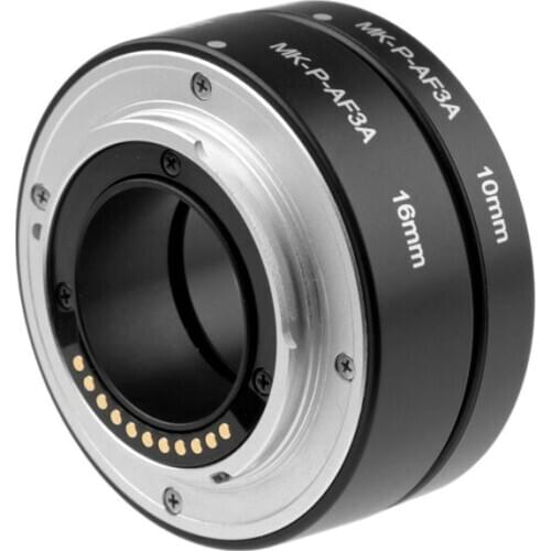 Meike Metal Auto Focus Macro Extension Tube 10mm 16mm for M43 em1 em5 em10 gh5 gf7 E-P1 E-PL1 E-P2 E-PL2 E-P3 camera