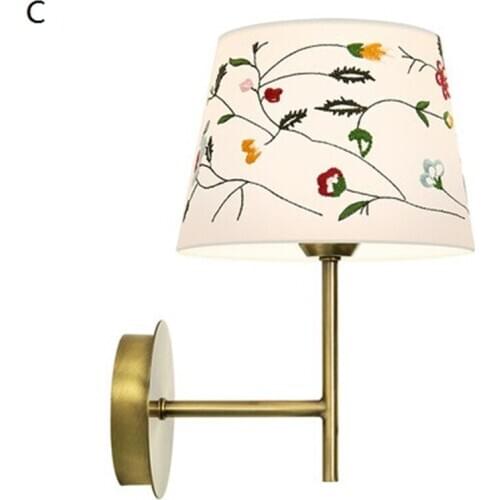 Nordic Style Wall Sconce Simple Modern LED Wall Lamp Creative Warm Cloth Bedside Wall Light Fixtures Home Lighting Lampara