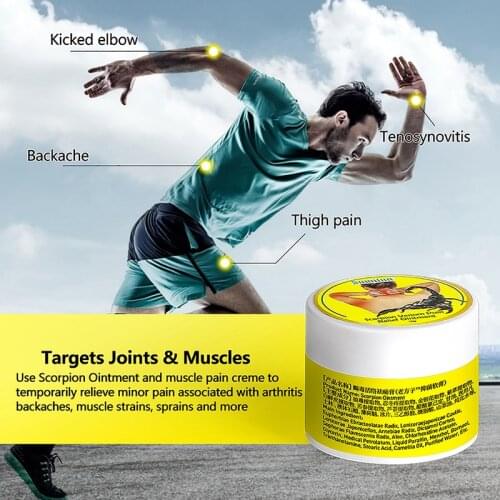 Scorpion Venom Analgesic Ointment Body Massage Plaster Arthritis Back Muscle Strain Joint Rheumatism Pain Relief Healthy Care