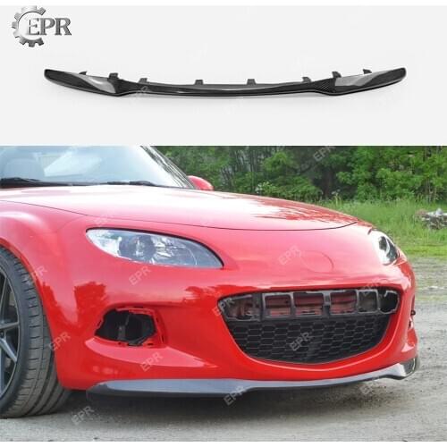 Fits For Mazda MX5 NC3 only Roaster Miata NC FRP Club Front Lip Body Kit Tuning For MX5 Racing Carbon/Glass Fiber Front Lip