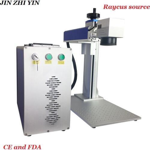 Raycus source 30w fiber laser marking machine for metal jewelry phone case stainless steel gold bar laser marking machine