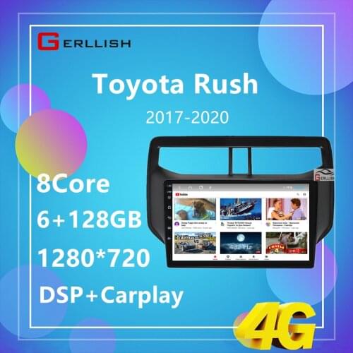 Touch screen android car gps navigation radio stereo dvd player for Toyota Rush 2017- 2020 with Playstore Car Radio Multimedia