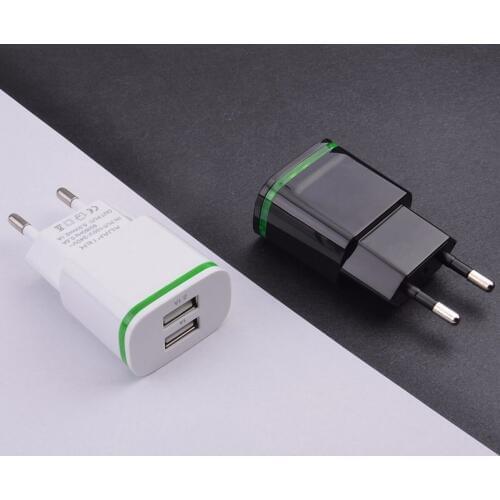 Wall Charger EU Plug US Adapter 2 USB Fast Quick Travel Charger For Sony Xperia XA1 Plus XA2 Ultra L1 L2 XZ XZS XZ1 XZ2 Compact