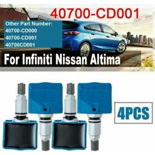 40700-CD001 Tire Pressure Monitoring System Sensor TPMS 315MHz for 03-07 Infiniti FX35 Q45 Nissan 350Z(Set of 4)