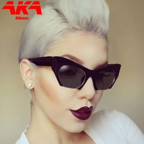 AKAgafas 2021 Cat Eye Sunglasses Women/Men Semi-Rimless Retro Sunglasses Driving Shopping Sun Glasses Gothic Gafas De Sol Mujer