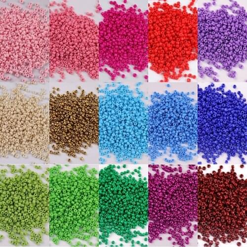 360Pcs/Pack 8/0 3mm Solid Colors Glass Seed Beads Charm Czech Spacer Beads For DIY Bracelet Necklace Jewelry Making Accessories
