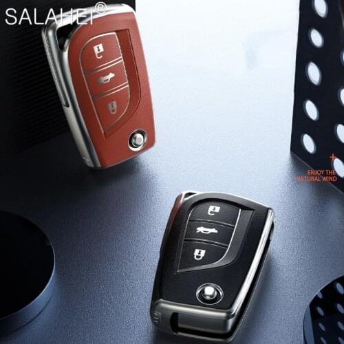 TPU 3 Buttons Car Key Case Cover Protection For Toyota Auris Corolla Avensis Verso Yaris Aygo Scion TC IM 2015 2016 Camry RAV4
