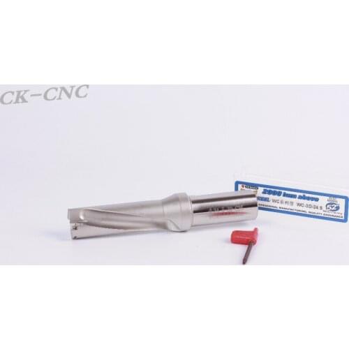 Hight quality WC-3D-24 .5 C25 U drill indexable drill CNC TOOL 24.5mm-3D Machining length=73.5mm for WCMX050308 insert