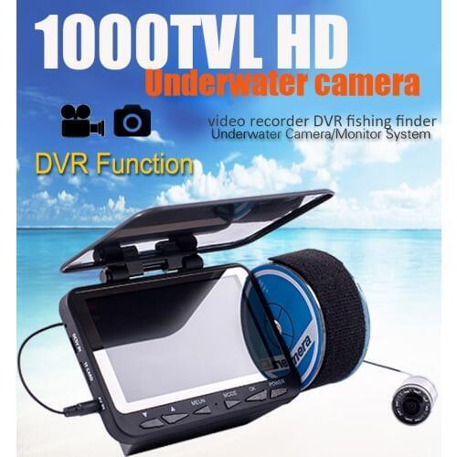 WF06 fish camera 1000TVL Fish Finder Underwater Fishing Camera 4.3 inch Video Monitor Sun-visor Infrared IR LED