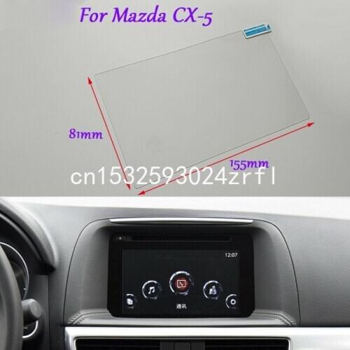 Internal Accessories 7 inch Car GPS Navigation Screen HD Glass Protective Film For Mazda CX-5