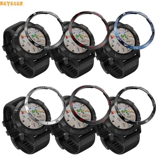 Smart Watch Bezel Ring Cover For Garmin Fenix 6/Fenix6 Pro/Fenix 6 Sapphire Stainless Steel Protector Case Metal Watch Frame