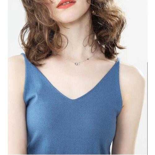 Women Spring Autumn Style Knitted Sweater Vest Lady Casual Sleeveless O-Neck Vest Tops ZZ0043