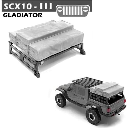 1/10 Crawler Cars AXIAL SCX10III Rear Bucket Bracket + Top Tent For Radio Control Toys 4X4 Rc Cars Jeep Gladiator Climbing Truck