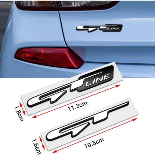 For GT GT Line alfa romeo MiTo 1PC 3D ABS Car Rear Bumper Trunk Letter Emblem Sticker Badge Decal Car Styling Auto Accessories