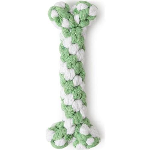 1pc Dog Rope Toy Knot Puppy Chew Teething Toys Teeth Cleaning Pet For Small Medium Large Dogs Toys Random Color