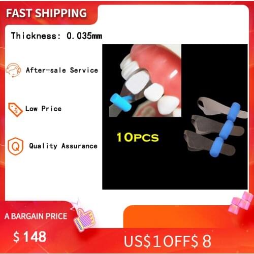 10Pcs Dental Twin Anterior Matrices Matrice Polyester Dentist Matrix Material Dental Orthodontic Sectional Contoured Metal