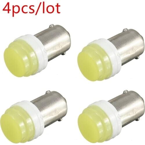 4pcslot BA9S T4W 363 1895 233 Auto Interior Lights License Plate Door Reading Lamp DC 12V 2W Cold White
